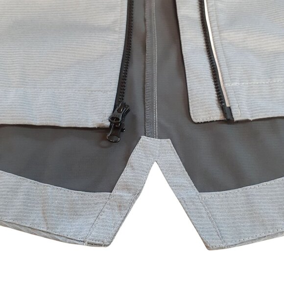 Elevate Softshell Jacket Womens Size S/P Gray Full Zip Pocket Detachable Hood - Picture 7 of 10